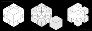 Additional configurations of the cube, based on the geometric principles of the golden ratio/section.